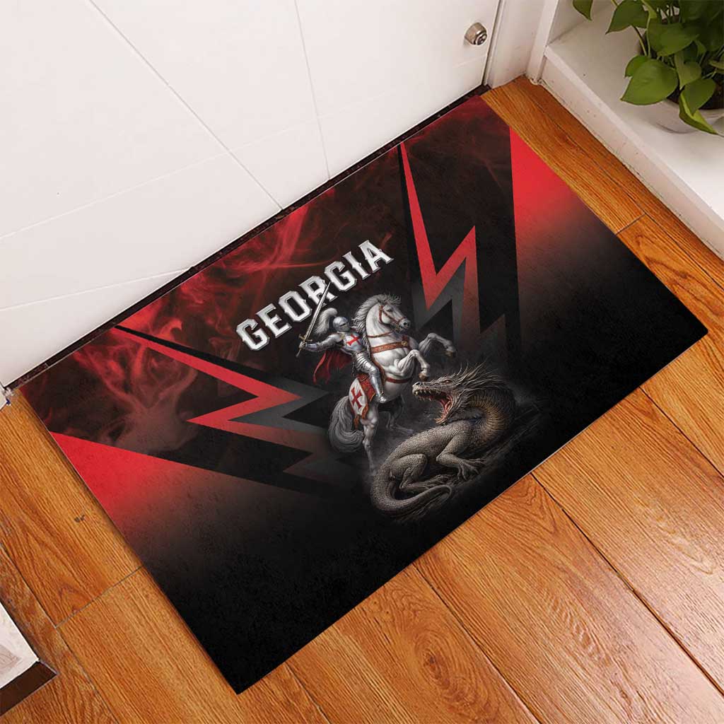 Georgia Coat Of Arms Rubber Doormat Saint George And The Dragon