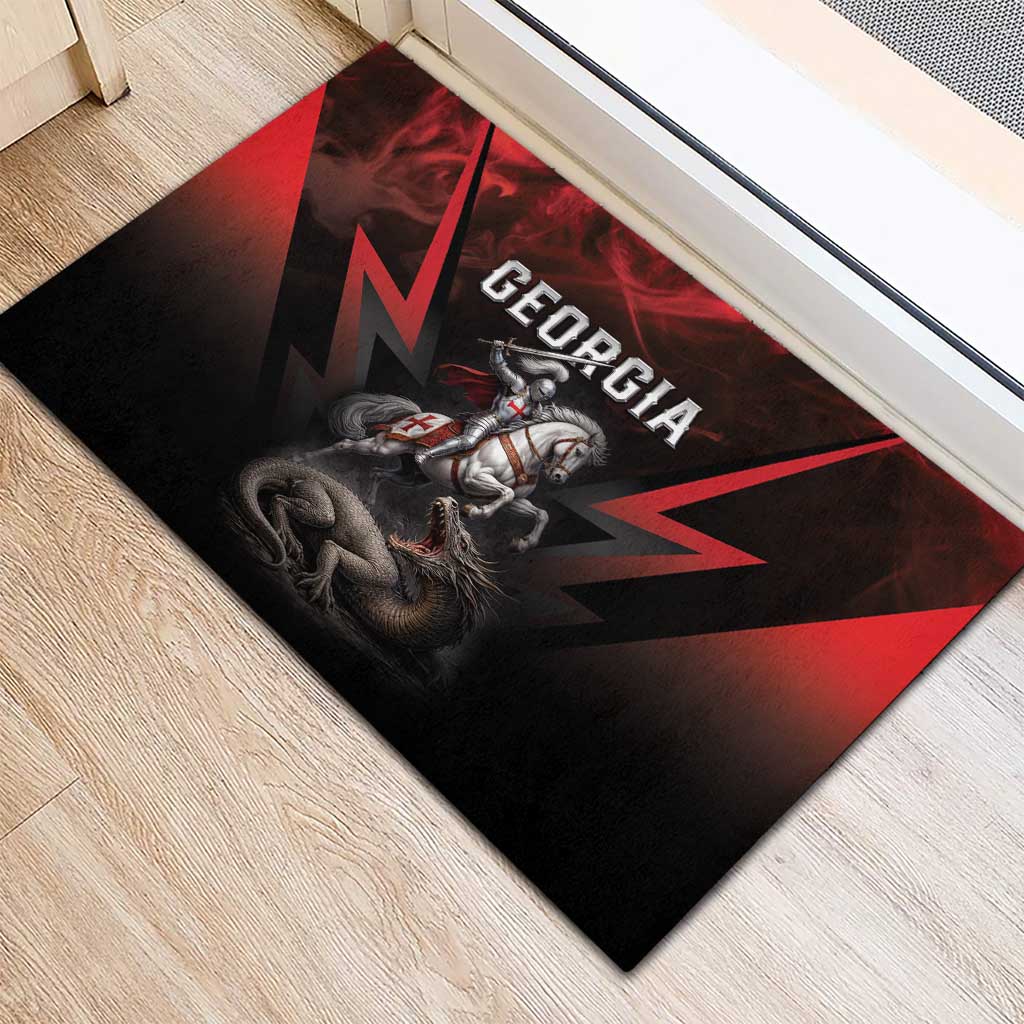 Georgia Coat Of Arms Rubber Doormat Saint George And The Dragon