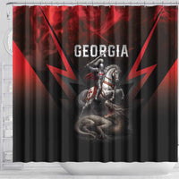 Georgia Coat Of Arms Shower Curtain Saint George And The Dragon