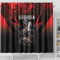 Georgia Coat Of Arms Shower Curtain Saint George And The Dragon
