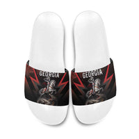 Georgia Coat Of Arms Slide Sandals Saint George And The Dragon