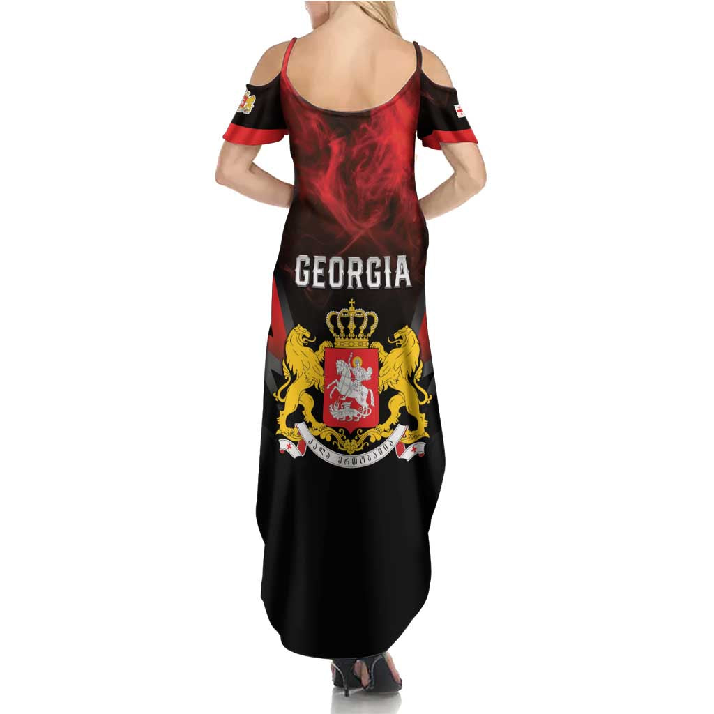 Georgia Coat Of Arms Summer Maxi Dress Saint George And The Dragon