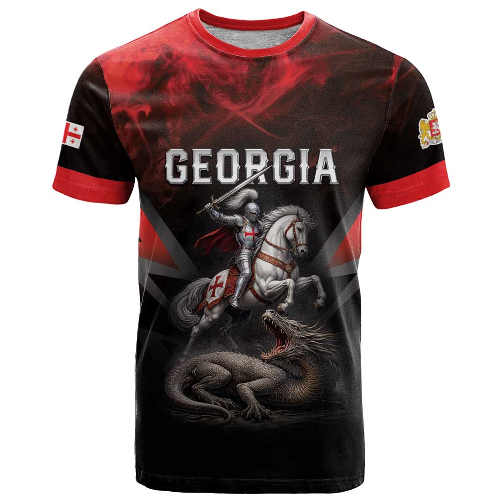 Georgia Coat Of Arms T Shirt Saint George And The Dragon