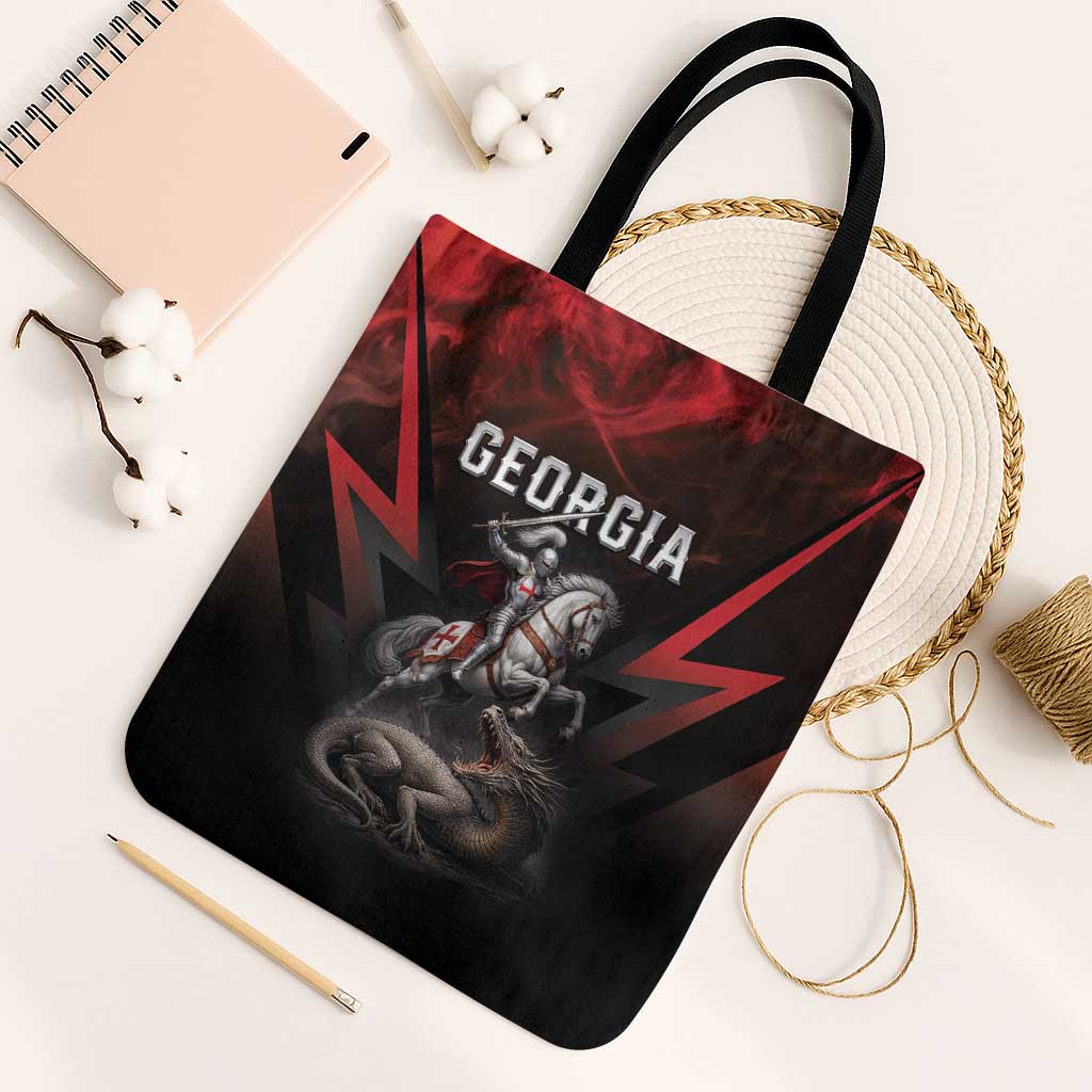 Georgia Coat Of Arms Tote Bag Saint George And The Dragon