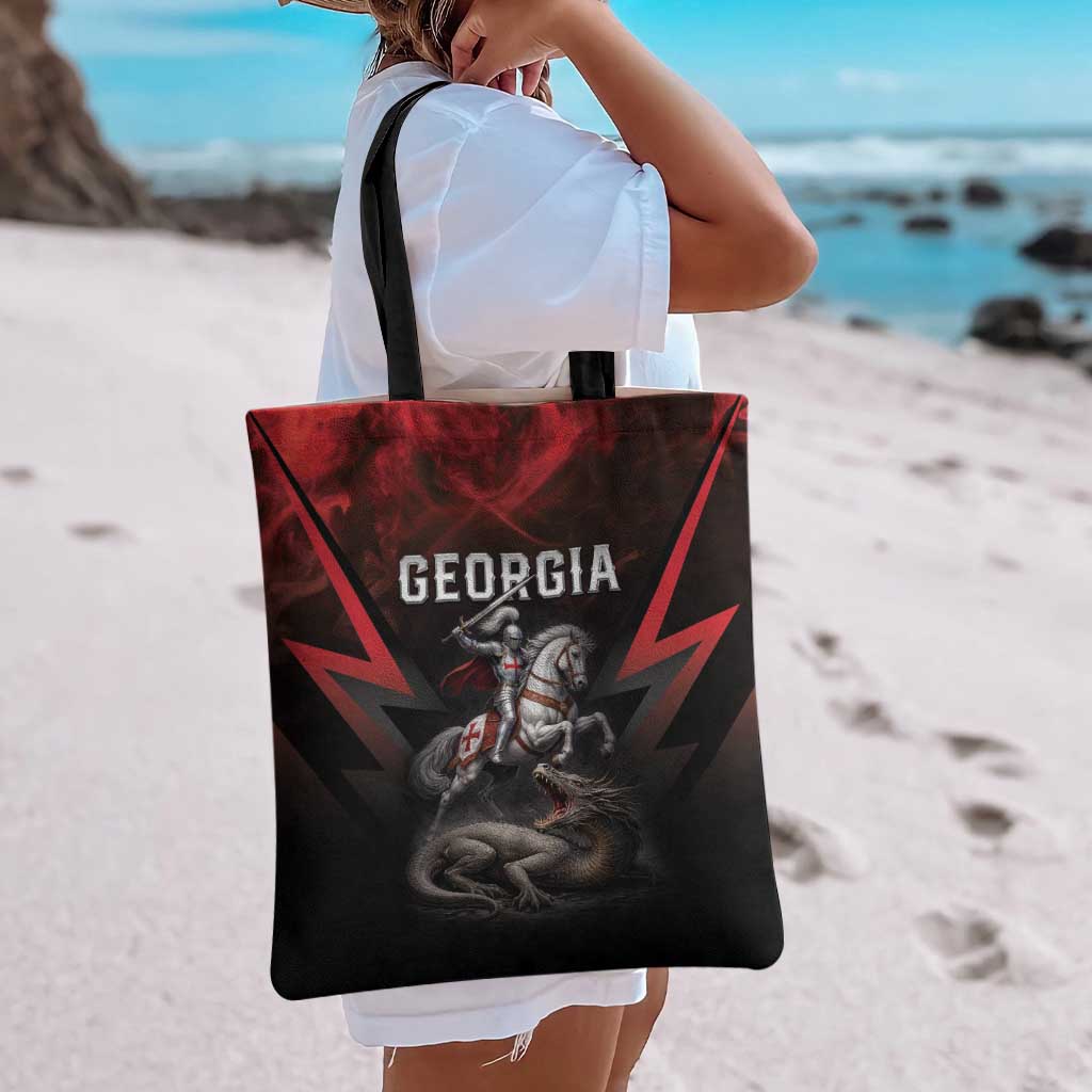 Georgia Coat Of Arms Tote Bag Saint George And The Dragon