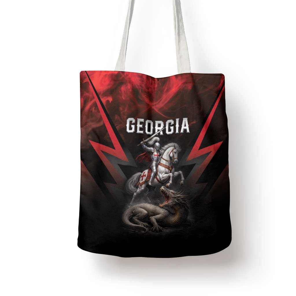 Georgia Coat Of Arms Tote Bag Saint George And The Dragon