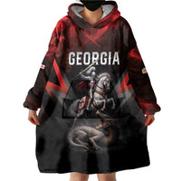 Georgia Coat Of Arms Wearable Blanket Hoodie Saint George And The Dragon