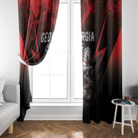 Georgia Coat Of Arms Window Curtain Saint George And The Dragon