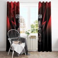 Georgia Coat Of Arms Window Curtain Saint George And The Dragon