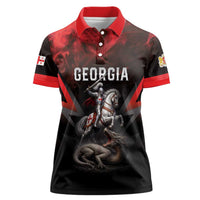 Georgia Coat Of Arms Women Polo Shirt Saint George And The Dragon
