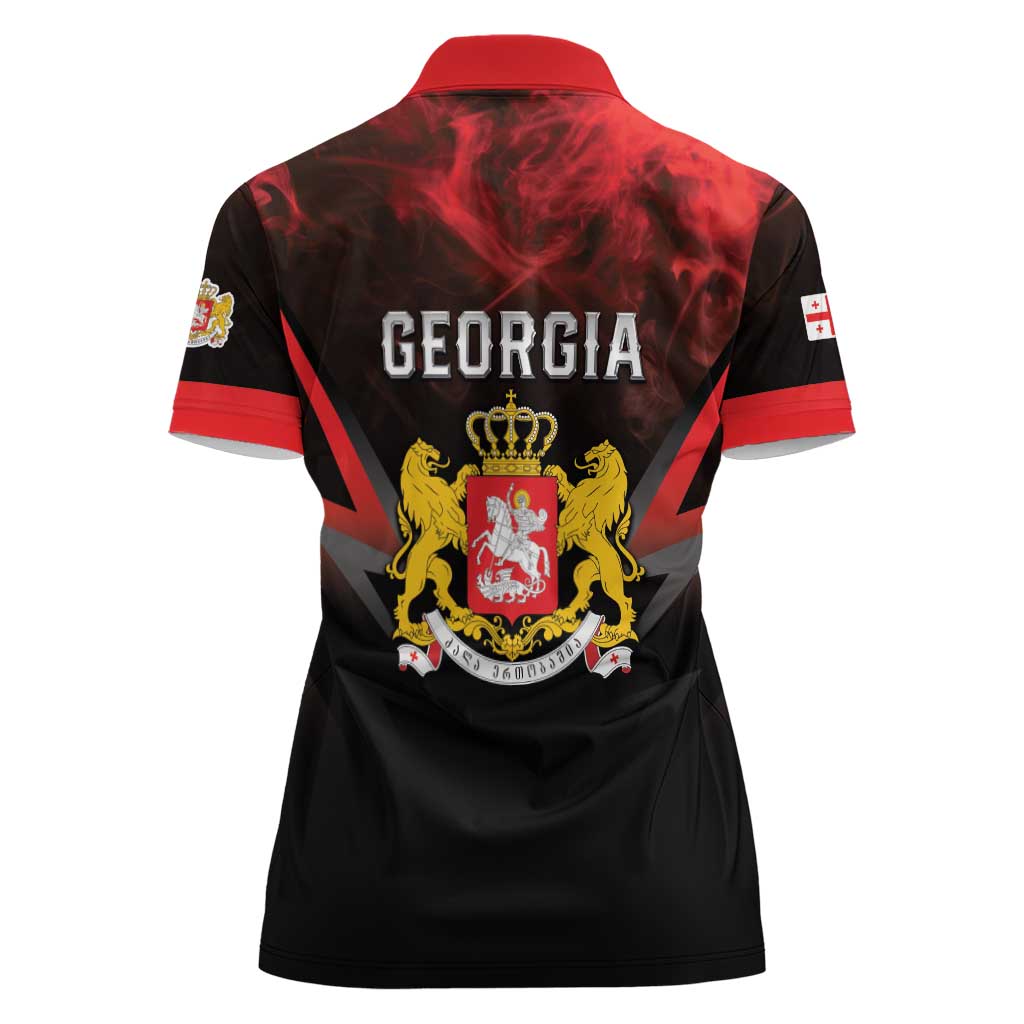 Georgia Coat Of Arms Women Polo Shirt Saint George And The Dragon