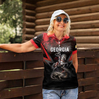 Georgia Coat Of Arms Women Polo Shirt Saint George And The Dragon