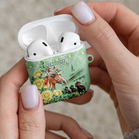 Kentucky Horse Racing AirPods Case Rose Diamond Pattern Mint