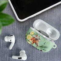 Kentucky Horse Racing AirPods Case Rose Diamond Pattern Mint