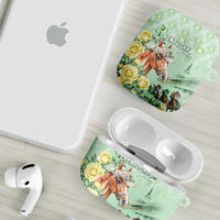 Kentucky Horse Racing AirPods Case Rose Diamond Pattern Mint