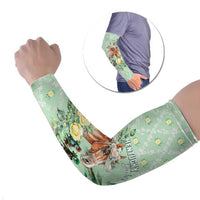 Personalized Kentucky Horse Racing Arm Sleeves Rose Diamond Pattern Mint