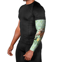 Personalized Kentucky Horse Racing Arm Sleeves Rose Diamond Pattern Mint