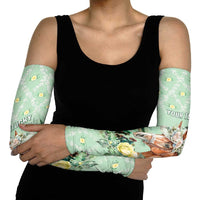 Personalized Kentucky Horse Racing Arm Sleeves Rose Diamond Pattern Mint