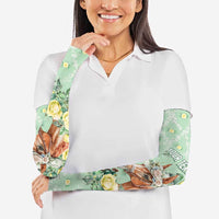 Personalized Kentucky Horse Racing Arm Sleeves Rose Diamond Pattern Mint