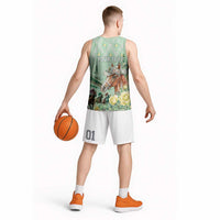 Personalized Kentucky Horse Racing Basketball Jersey Rose Diamond Pattern Mint