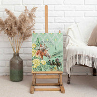 Kentucky Horse Racing Canvas Wall Art Rose Diamond Pattern Mint