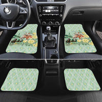 Personalized Kentucky Horse Racing Car Mats Rose Diamond Pattern Mint