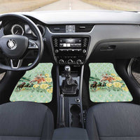 Personalized Kentucky Horse Racing Car Mats Rose Diamond Pattern Mint