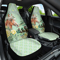 Kentucky Horse Racing Car Seat Cover Rose Diamond Pattern Mint