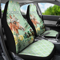 Kentucky Horse Racing Car Seat Cover Rose Diamond Pattern Mint