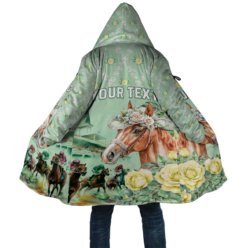 Personalized Kentucky Horse Racing Cloak Rose Diamond Pattern Mint