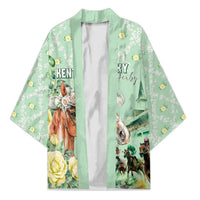 Personalized Kentucky Horse Racing Kimono Rose Diamond Pattern Mint