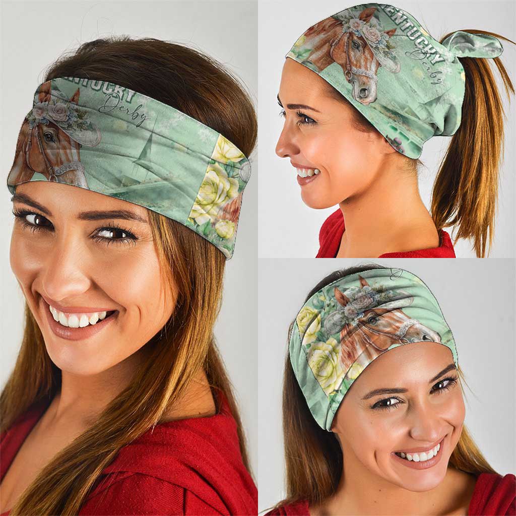 Kentucky Horse Racing Neck Gaiter Rose Diamond Pattern Mint
