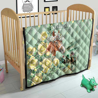Kentucky Horse Racing Quilt Rose Diamond Pattern Mint