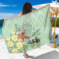 Kentucky Horse Racing Sarong Rose Diamond Pattern Mint