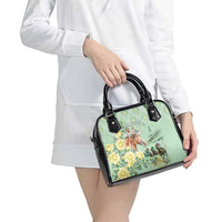 Kentucky Horse Racing Shoulder Handbag Rose Diamond Pattern Mint