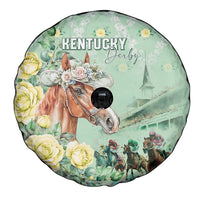 Kentucky Horse Racing Spare Tire Cover Rose Diamond Pattern Mint