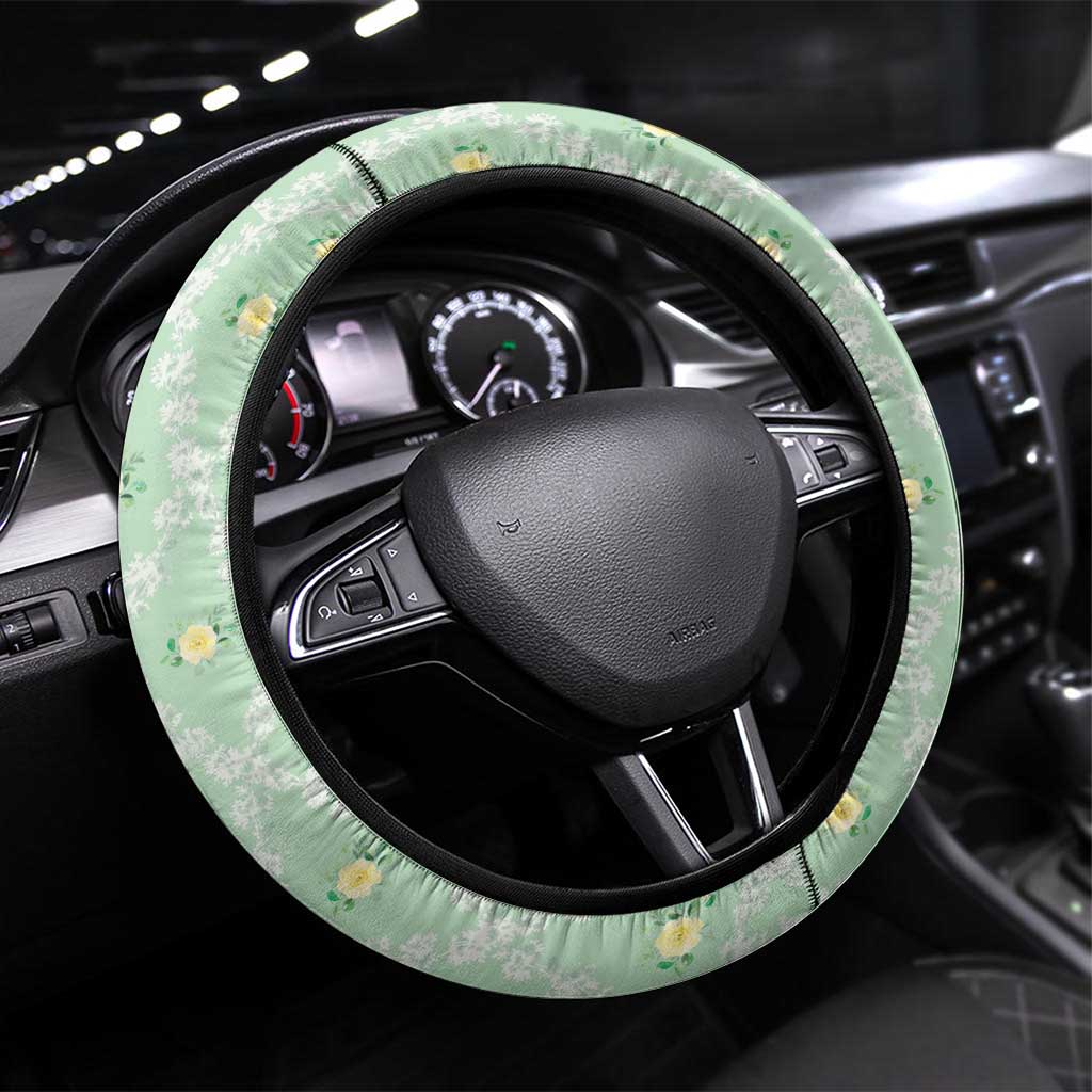 Kentucky Horse Racing Steering Wheel Cover Rose Diamond Pattern Mint
