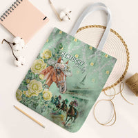 Kentucky Horse Racing Tote Bag Rose Diamond Pattern Mint