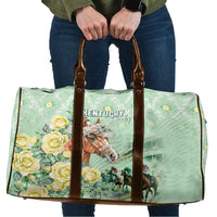 Kentucky Horse Racing Travel Bag Rose Diamond Pattern Mint