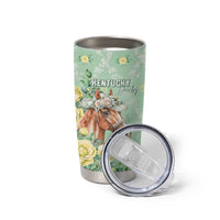 Personalized Kentucky Horse Racing Tumbler Cup Rose Diamond Pattern Mint