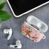 Kentucky Horse Racing AirPods Case Rose Diamond Pattern Pink