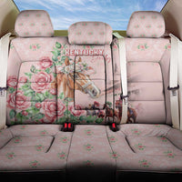 Kentucky Horse Racing Back Car Seat Cover Rose Diamond Pattern Pink