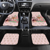 Personalized Kentucky Horse Racing Car Mats Rose Diamond Pattern Pink