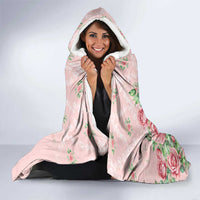 Kentucky Horse Racing Hooded Blanket Rose Diamond Pattern Pink