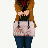 Kentucky Horse Racing Leather Bag Rose Diamond Pattern Pink