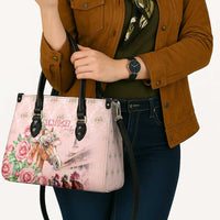 Kentucky Horse Racing Leather Bag Rose Diamond Pattern Pink