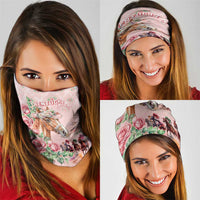 Kentucky Horse Racing Neck Gaiter Rose Diamond Pattern Pink