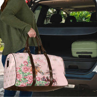 Kentucky Horse Racing Travel Bag Rose Diamond Pattern Pink
