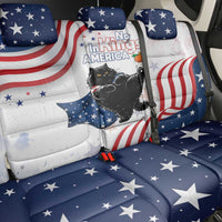 Funny Cat No Kings Back Car Seat Cover Rejecting Kings Since 1776 - Wonder Print Shop