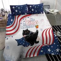 Funny Cat No Kings Bedding Set Rejecting Kings Since 1776 - Wonder Print Shop